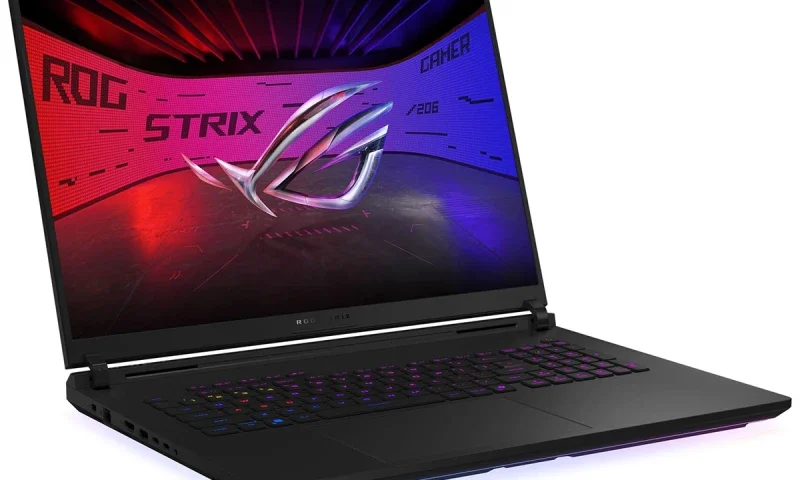 لپ تاب ایسوز 32 لپ تاپ ایسوس 18 اینچی مدل RTX 5090 با 2 ترابایت حافظه ssd.